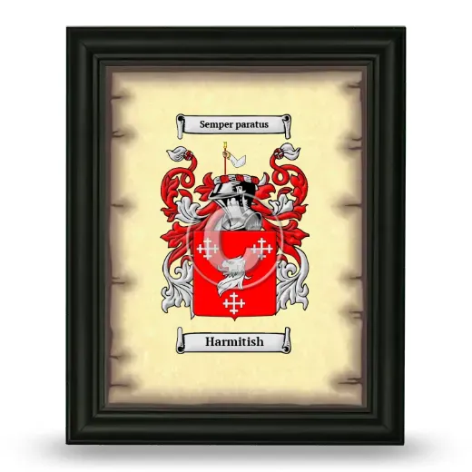 Harmitish Coat of Arms Framed - Black