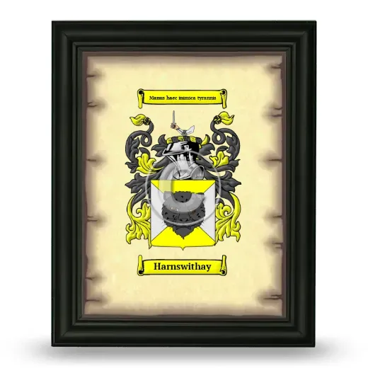 Harnswithay Coat of Arms Framed - Black