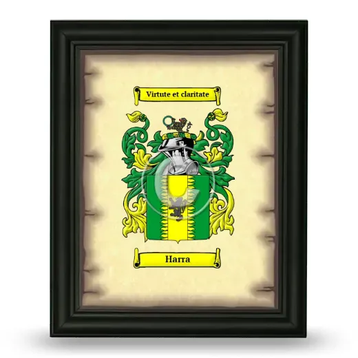 Harra Coat of Arms Framed - Black