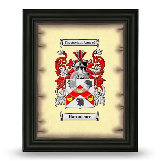 Harradence Coat of Arms Framed - Black