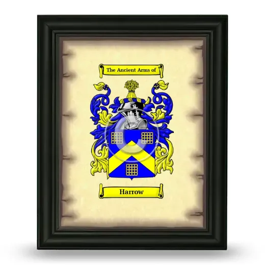 Harrow Coat of Arms Framed - Black