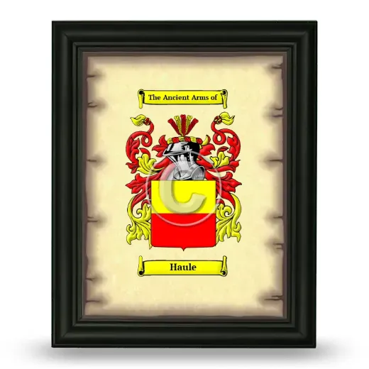 Haule Coat of Arms Framed - Black