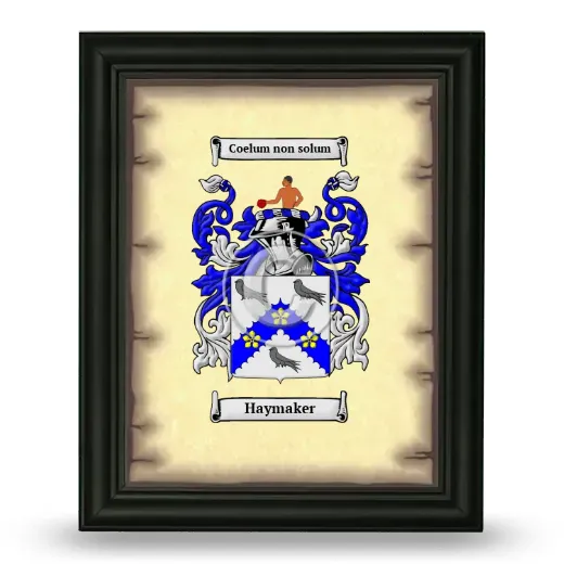 Haymaker Coat of Arms Framed - Black