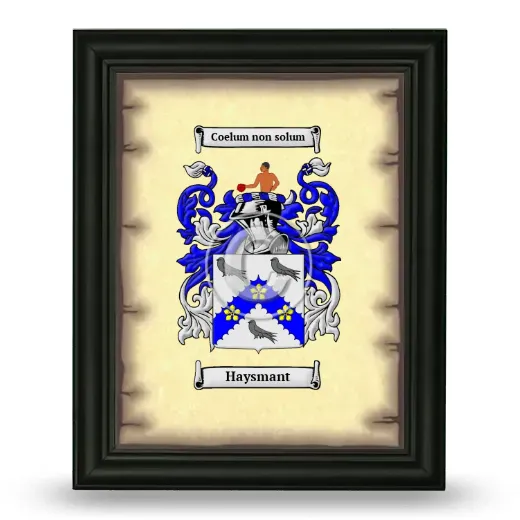 Haysmant Coat of Arms Framed - Black