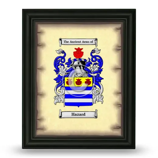 Hazard Coat of Arms Framed - Black