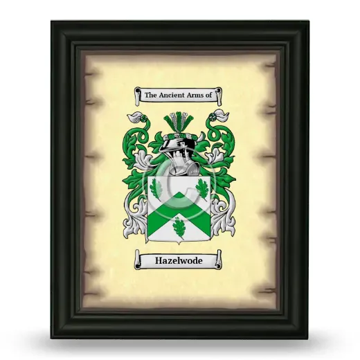 Hazelwode Coat of Arms Framed - Black