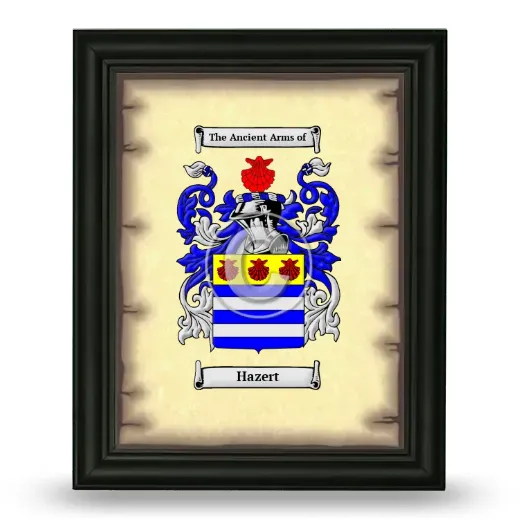 Hazert Coat of Arms Framed - Black