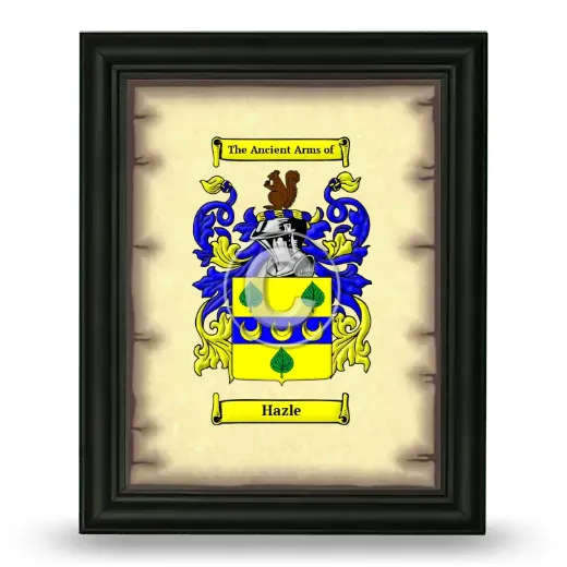 Hazle Coat of Arms Framed - Black