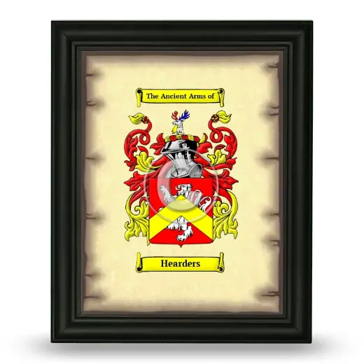 Hearders Coat of Arms Framed - Black