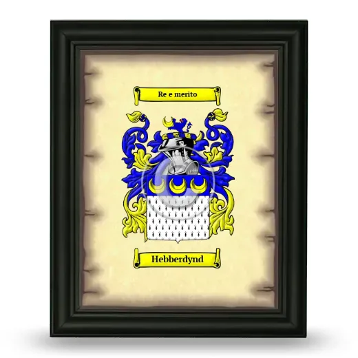 Hebberdynd Coat of Arms Framed - Black