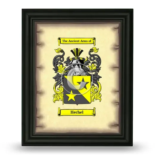 Hechel Coat of Arms Framed - Black