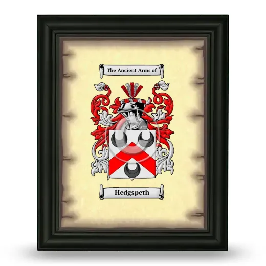 Hedgspeth Coat of Arms Framed - Black