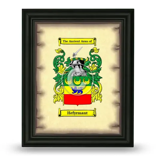 Hefyrmant Coat of Arms Framed - Black