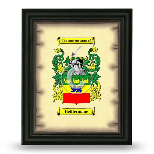 Heiffermane Coat of Arms Framed - Black