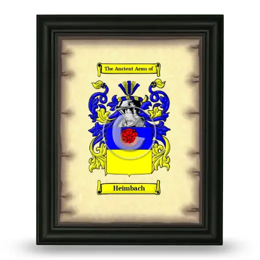 Heimbach Coat of Arms Framed - Black