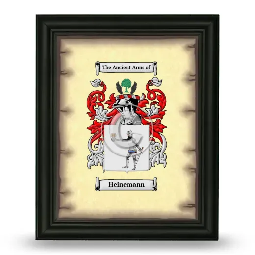Heinemann Coat of Arms Framed - Black