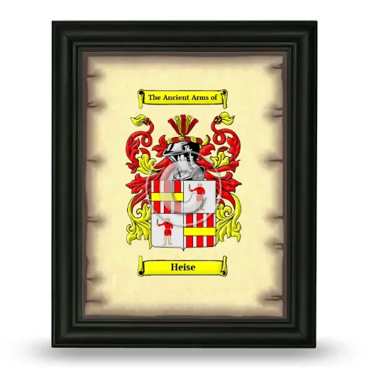 Heise Coat of Arms Framed - Black