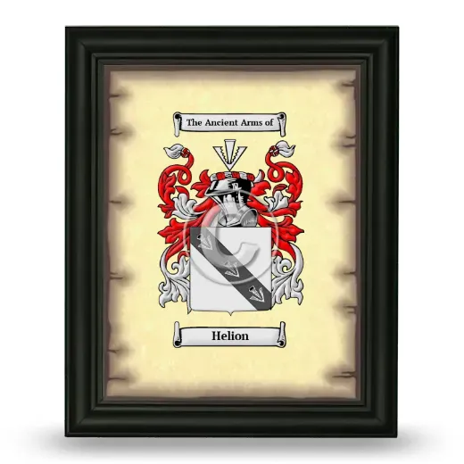Helion Coat of Arms Framed - Black