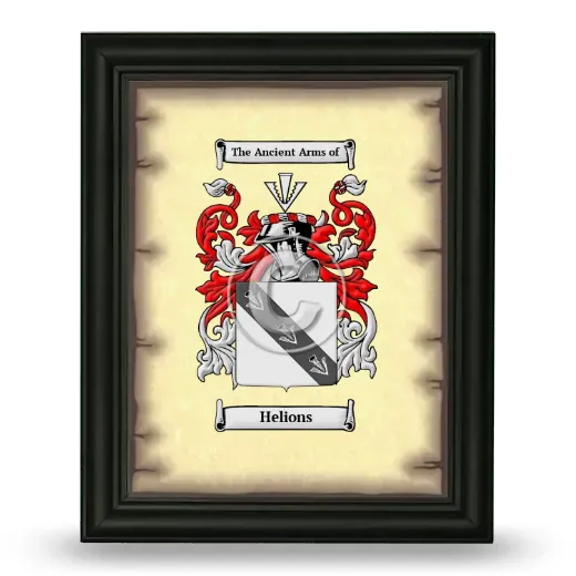 Helions Coat of Arms Framed - Black
