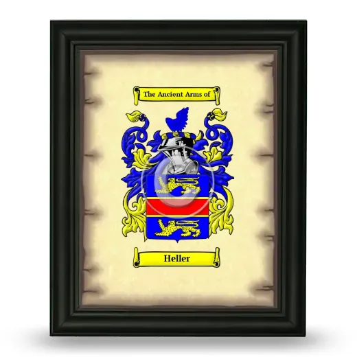 Heller Coat of Arms Framed - Black