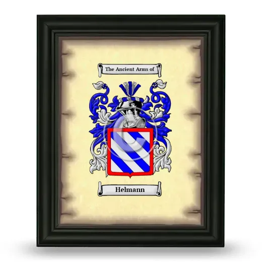 Helmann Coat of Arms Framed - Black
