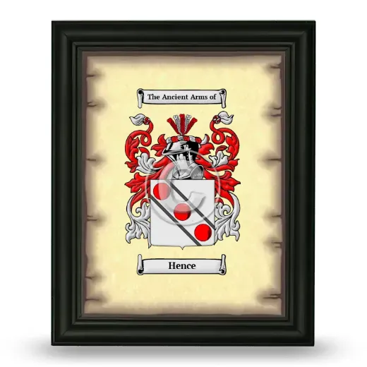 Hence Coat of Arms Framed - Black