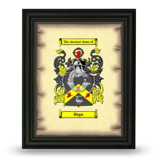 Heps Coat of Arms Framed - Black