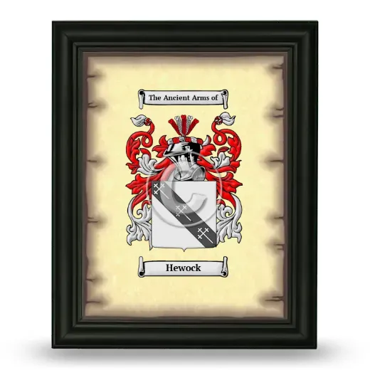 Hewock Coat of Arms Framed - Black