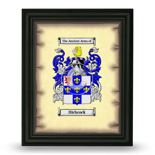 Hichcock Coat of Arms Framed - Black