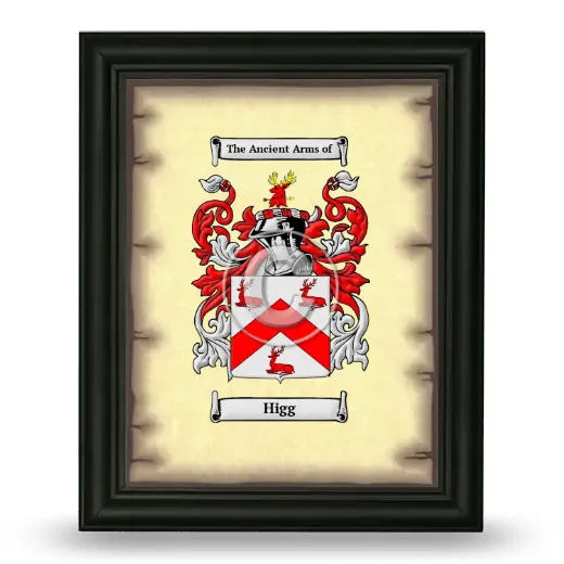 Higg Coat of Arms Framed - Black