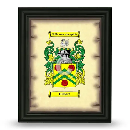 Hilbert Coat of Arms Framed - Black