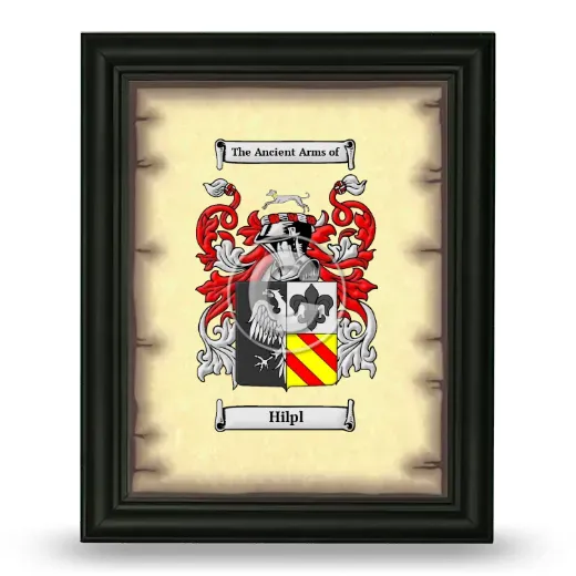 Hilpl Coat of Arms Framed - Black