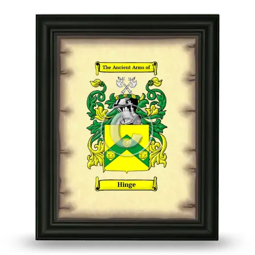 Hinge Coat of Arms Framed - Black
