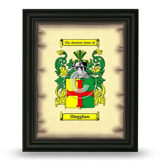 Hingghan Coat of Arms Framed - Black