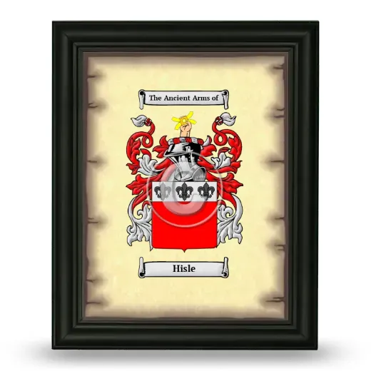 Hisle Coat of Arms Framed - Black
