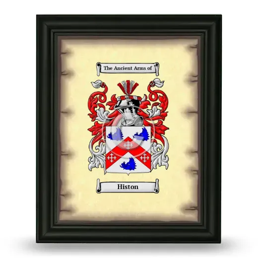 Histon Coat of Arms Framed - Black