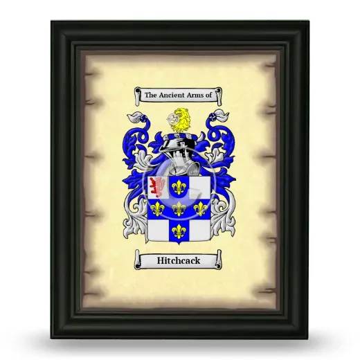 Hitchcack Coat of Arms Framed - Black