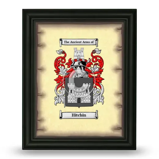Hitchin Coat of Arms Framed - Black