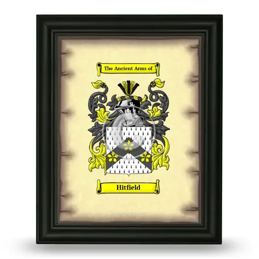 Hitfield Coat of Arms Framed - Black