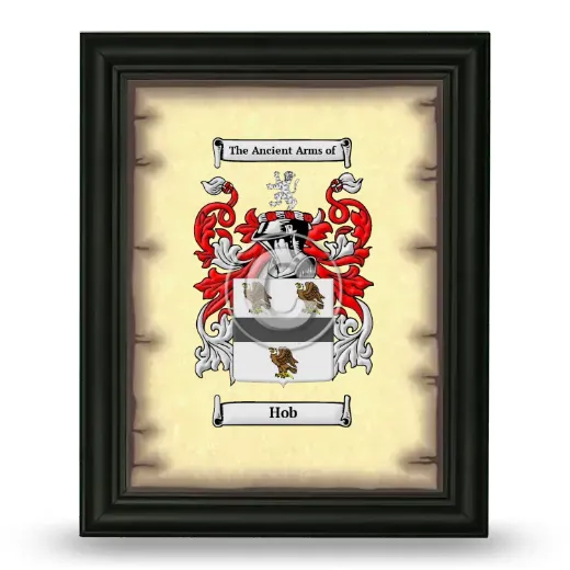 Hob Coat of Arms Framed - Black