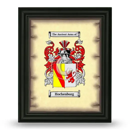 Hochenburg Coat of Arms Framed - Black