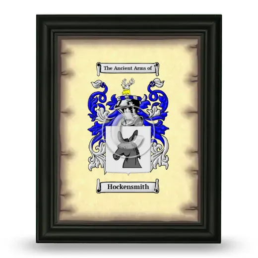 Hockensmith Coat of Arms Framed - Black