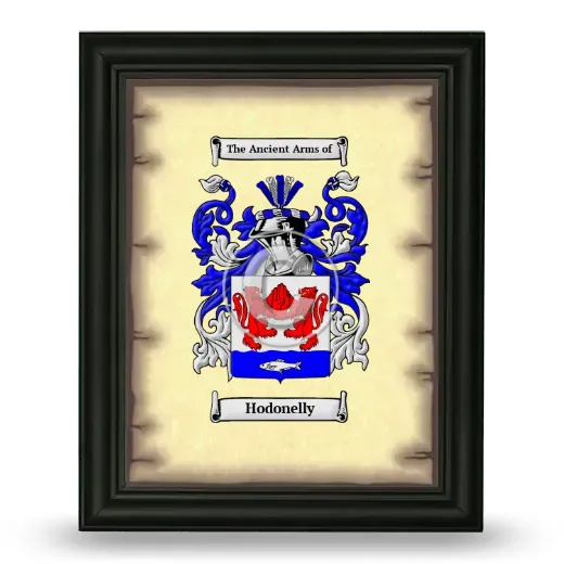 Hodonelly Coat of Arms Framed - Black