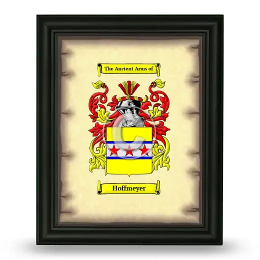 Hoffmeyer Coat of Arms Framed - Black