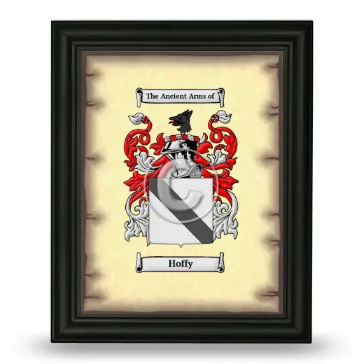Hoffy Coat of Arms Framed - Black