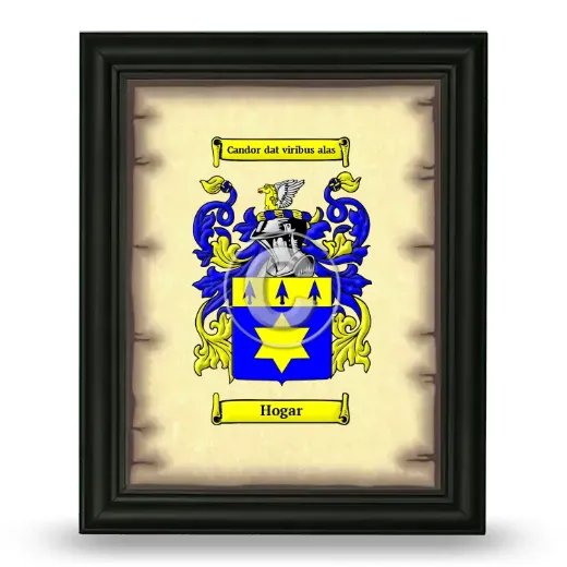 Hogar Coat of Arms Framed - Black