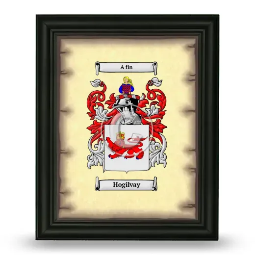 Hogilvay Coat of Arms Framed - Black