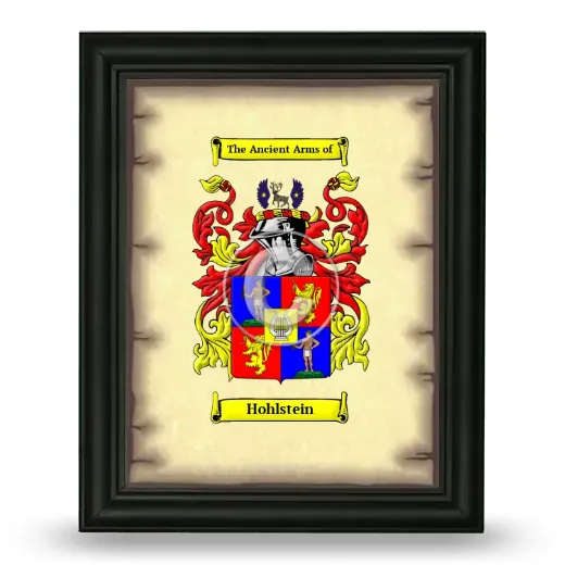 Hohlstein Coat of Arms Framed - Black