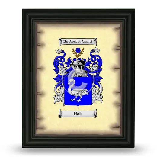 Hok Coat of Arms Framed - Black