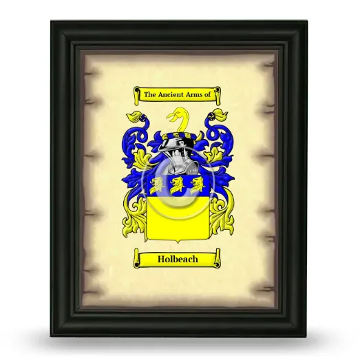 Holbeach Coat of Arms Framed - Black